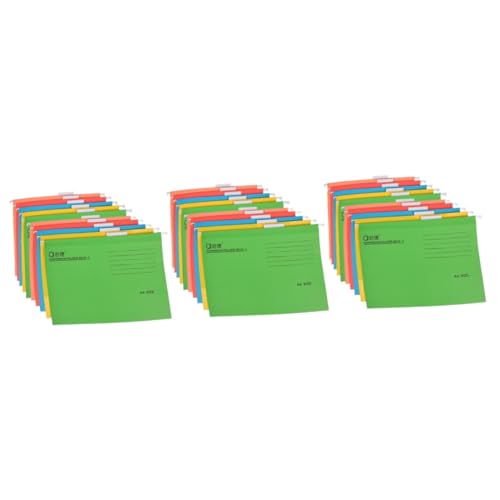 TEHAUX 3 Sätze Mappe Taschenordner Bunter Geldscheinhalter Praktische Dateiordner Aufbewahrungsfächer Büro Ablagefächer Dateiorganisator Quittungsordner Papier Colorful 10 Stück * 3 von TEHAUX