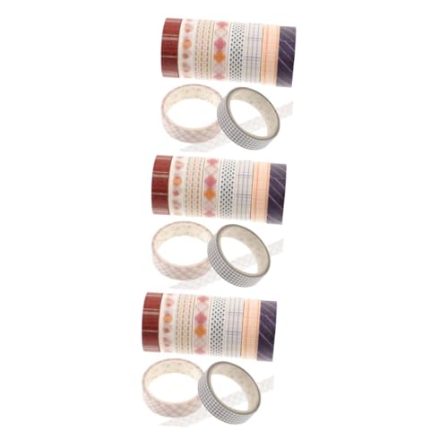 TEHAUX 3 Sätze Washi-tape Tagebuchband Scrapbook-klebebänder Selber Machen Waschi Klebeband Seidenband Sammelalbum Bastelband Diy Washi Tape Basteln Japanisches Papier 10 Rollen*3 von TEHAUX