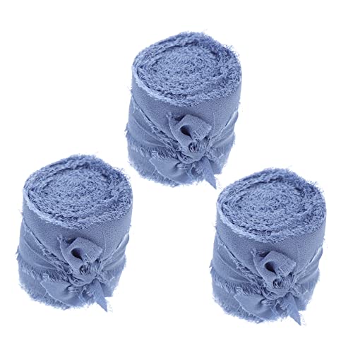 TEHAUX 3 Stück Chiffon-band Bänder Zum Verpacken Schimmernd Blau Weiß Party Streifen Wickelband Schleife Band Zum Verpacken Bänder Zum Basteln Hängend Dekorationen Polyester Blue TEHAUX 3 Stück Chiffon-band Bänder Zum Verpacken Schimmernd Blau Weiß Party Streifen Wickelband Schleife Band Zum Verpacken Bänder Zum Basteln Hängend Dekorationen Polyester Blue von TEHAUX