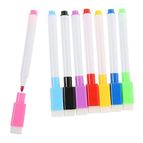 TEHAUX 32st Whiteboard-stift Doppelendiger Markierungsstift Magnetischer Tafelwischer Praktische Markierungsstifte Magnetisches Whiteboard Marker Mit Radiergummi Textmarker Colorful Abs von TEHAUX