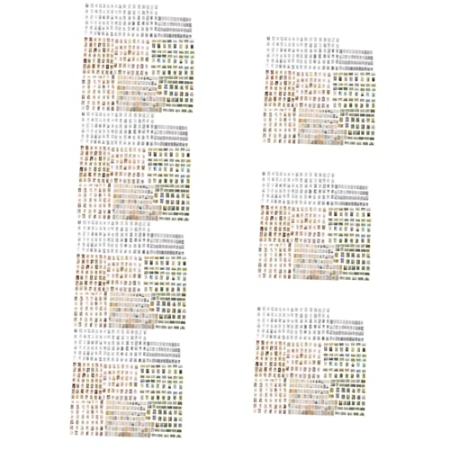TEHAUX 3500 Stk Material für Taschencollagen Sammelalbum antikes Washi-Tape dekoratives Basispapier Papierdekor scrapbook papier scrapbooking papier Bastelmaterialien Dekorationsrohpapier von TEHAUX