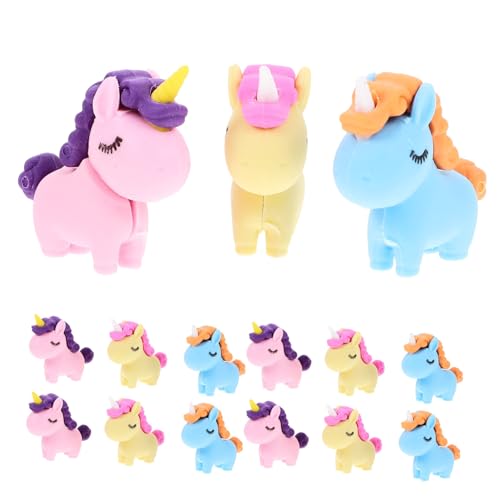 TEHAUX 36St Molliger Einhorn-Radiergummi Mini-Radierer Dessert Radiergummis neuartige Radiergummis radiergummi kinder erasers for Niedlicher Radiergummi Einhornstifte Plastik von TEHAUX