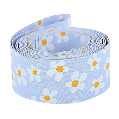 TEHAUX 3St Kleines Blumenband Babyzubehör bedrucktes Stoffband Handdekor klebeband für kleidung clothing tape Bogenband Zubehör für die Herstellung von Kopfbedeckungen Polyester Lavender von TEHAUX