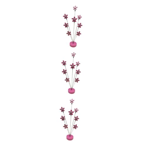 TEHAUX 3pcs Blumenmemoordner Foto-display-clip Foto-display-halter Foto Display Ständer Memohalter-clip Büroklammer Halter Für Fotoclips Hinweisclip Bildständer Rosa Rostfreier Stahl von TEHAUX