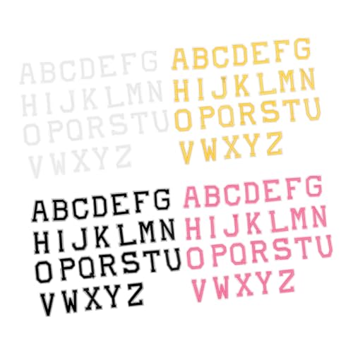 TEHAUX 4 Sätze Buchstaben-Patch Flicken für Bekleidung gestickte Buchstaben bestickt Flecken Name Stoff Aufbügelapplikationen für Kleidung Flicken aufbügeln Polyesterfaden TEHAUX 4 Sätze Buchstaben-Patch Flicken für Bekleidung gestickte Buchstaben bestickt Flecken Name Stoff Aufbügelapplikationen für Kleidung Flicken aufbügeln Polyesterfaden von TEHAUX