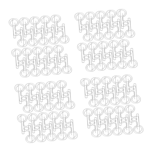 TEHAUX 4 Sätze Mappe Papierverschlüsse Klebebinder Clips Sammelalben Machen Büroklammern Clips Zum Markieren Von Lesezeichen Dekorative Clips Buch Büroklammer Silver Eisen 20 Stück * 4 von TEHAUX