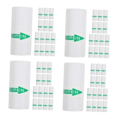 TEHAUX 4 Sätze Mini Druckpapier Nagelaufkleber Tragbarer Thermodrucker Namensetiketten Etikettendrucker Papieraufkleber Versandetiketten Papier Klebrige Namensschilder 15 Stück * 4 von TEHAUX