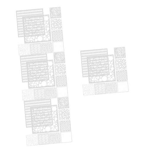 TEHAUX 4 Sätze Mustersprühvorlage Wand Malen Gesichtsbemalungsvorlagen Schablonen Bastelvorlagen Gemälde Graffiti-vorlagen Für Kreative Malvorlagen Das Haustier Weiß 9 Blätter * 4 von TEHAUX