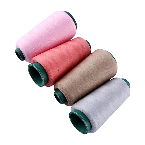 TEHAUX 4 Stück Pagode Linie 402 Hochgeschwindigkeits Polyester Linie Handstick Set Zum Nähen Riesige Spule Nähzubehör Spulen Nähgarn Sets Polyester Quiltgarn Polyestergarn von TEHAUX