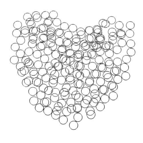 TEHAUX 400 Stück Schlüsselanhänger Mit Offenem Ring Schlüsselanhänger Zubehör Kleine Schlüsselanhänger Metallringe Für Schlüssel Schlüsselanhängerringe Zum Basteln Geteilte Ringe von TEHAUX