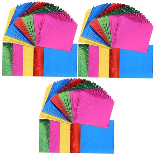 TEHAUX Chiyogami Papier 450 Stk Origami- Goldenes Origami-papier Origami-papiere Zum Basteln Kleines Origami-papier Papierfaltkunst Origami-papier Basteln Origamipapier 6x6 Papierfalten Origami-kit von TEHAUX