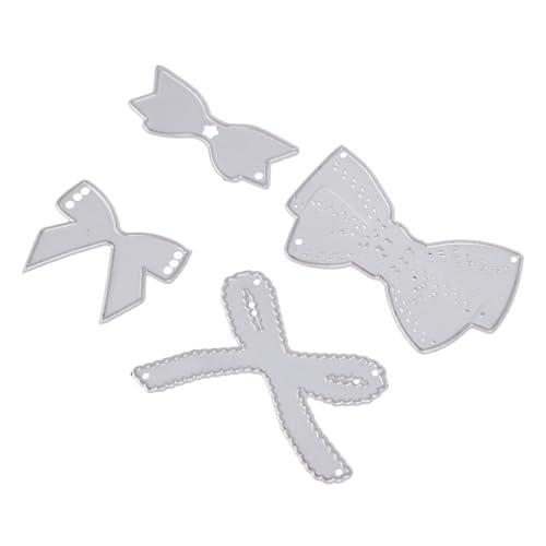 TEHAUX 4Stücke Bow Tie Stanzform Aus Prägestempel Für DIY Karten Scrapbooking Und Bastelprojekte Für Dekoration Und Kreative Bastelideen von TEHAUX