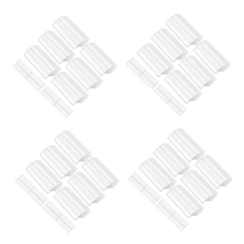 TEHAUX 4sets Transparente Selbstklebende Etikettentasche Etikettenhalter Karteikartenfächer Klarsichttaschen Für Selbstklebende Etiketten Karteikartenhalter Aus Kunststoff Pvc 32pcs*4 von TEHAUX