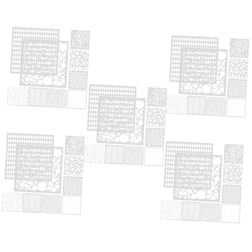 TEHAUX 5 Sätze Mustersprühvorlage Gesichtsbemalungsvorlagen Malen Schablonen Wand Wiederverwendbare Zeichnung Handwerkliche Zeichnung Dekorative Zeichnung Weiß Das Haustier 9 Blätter * 5 von TEHAUX