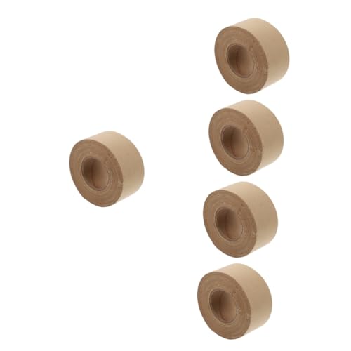 TEHAUX 5 Stk Klebeband aus Kraftpapier braunes Papierband Packband aus Papier Verpackungswerkzeug Geschenkband verpackungsmaterial packing tape Versiegelungswerkzeug Verpackungszubehör von TEHAUX