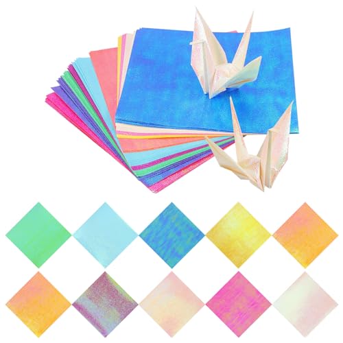 TEHAUX 50 Stück Dekoratives Faltpapier Basteln Kunst Origami-Papier Diy Farbiges Pergamentpapier Durchscheinendes Druckerpapier Pauspapier Transferpapier Zum Übertragen Von von TEHAUX