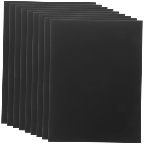 TEHAUX 50 Stück Schwarzes Papier Selber Machen Diy-papier Fotoalbumpapier Folienfarbener Karton Karten Papiere Fotoalbum Schwarzes Papier Handgefertigte Bastelpapiere Black Papierstau von TEHAUX