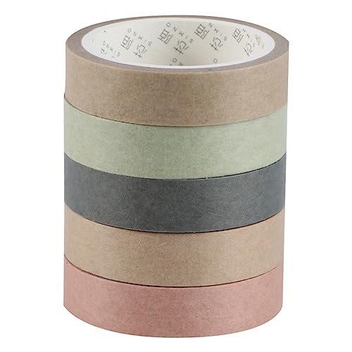 TEHAUX 5St papierklebeband selber machen japanisches abklebeband the washi tape klebeband für bilderrahmen Deko-Washi-Tape Geschenkverpackungsband Handkonto Papier Klebeband von TEHAUX