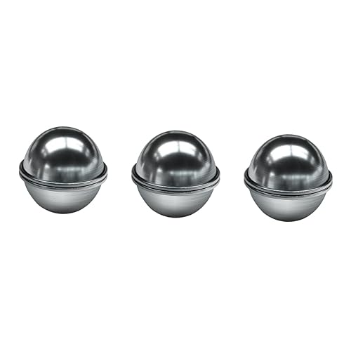 TEHAUX 6 Stk Form Für Badekugeln Schussformen Badebomben Wanne Geleeform Seifenformen Badeformen Formen Für Duschbomben Badesets Formen Herstellen Kugelform Diy Formen Silver von TEHAUX