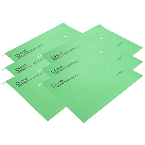 TEHAUX 6St Coupon-Hängetasche aufbewahrungssack storage pockets erweiterbare Ordner hängender Aktenordner Hängende Aktenordner in der richtigen Größe Hängeregistraturrahmen Papier Green von TEHAUX