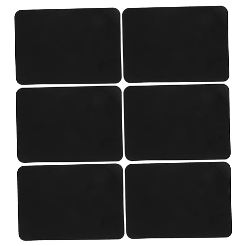 TEHAUX 6St wiederbeschreibbare Preistafel preisschilder löschbar Zeichen für Massagebrett wiederbeschreibbares Etikett Mini-Zubehör Planke abwischbare Massagebretter Preistafeln PVC Black von TEHAUX