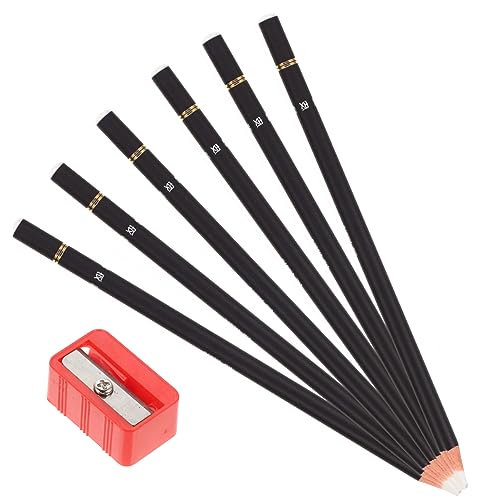 TEHAUX 6er Set Radiergummi Stift Für Zeichnungen Hochlicht Radierstift Mit Bleistiftfunktion Und Anspitzer Für Künstler Und Schüler Perfekt Für Schule Und Kreative Projekte von TEHAUX