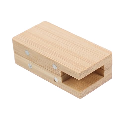 TEHAUX 8 Aquarell-Farbkasten Halterung Container Maltafel für Mini-Container Wasserfarben Palette Mini kleine Aquarellpalette Aquarell-Organizer aus Holz Bambus Beige von TEHAUX