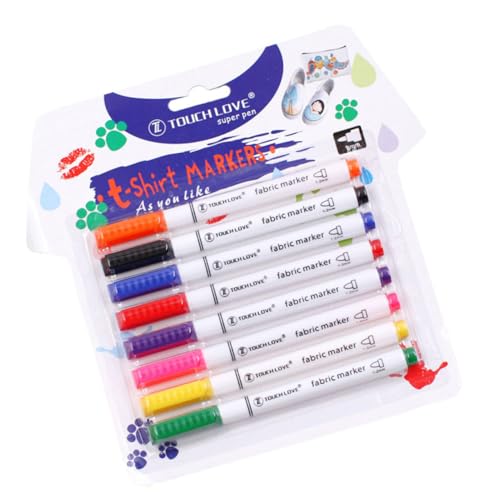 TEHAUX 8 Stück Filzstift DIY Graffiti Stift DIY Stoffmarker DIY Stoffmarkierungsstift von TEHAUX