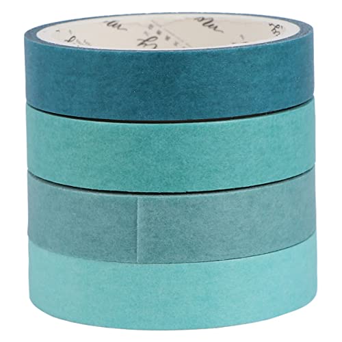 TEHAUX 8Pcs Washi-Klebeband Junk-Journal-Aufkleber Bausätze Folienband Kinderband Zeitschriftenaufkleber Scrapbook-Zubehör farbiges Band künstlich klebrig DIY Washi Tape Washi-Tape Green von TEHAUX