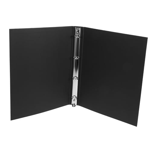 TEHAUX A4 4 Ring Binder Aus Kraftpapier Dünner Ringordner Für Notizen Wiederverwendbare Hülle Für Dokumente Ideal Für Büro Und Schule Dokumentenorganisation von TEHAUX