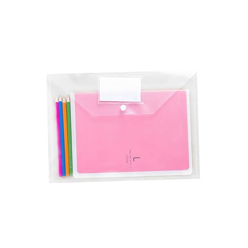 TEHAUX A4 Dokumentenmappe Transparent Organizer Mit Druckknopf Praktische Ablage Für Unterlagen Und Dokumente Ideal Für Büro Und Schule von TEHAUX