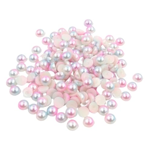 TEHAUX ABS Halbkreis Perlen Cabochons Bunte Simulation Perlen Für Schmuck Basteln DIY Pearl Snaps Gemischte Größen Für Armbänder Und Nail Art von TEHAUX