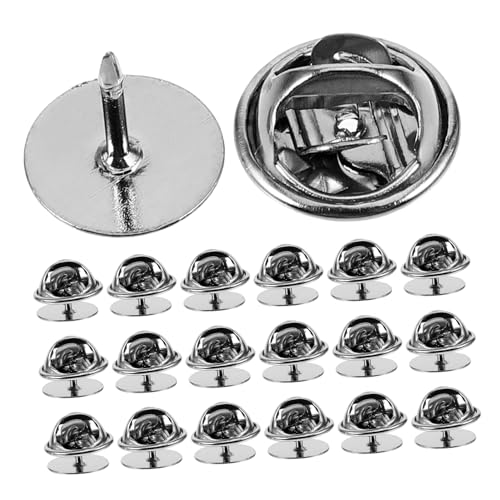 TEHAUX Anstecker Pin Rückseiten Silberne Krawatten Und Hüten Anstecker Sichere Verschlüsse Für DIY Schmuck Und Bastelprojekte 10mm Kupferstifte Langlebige Pin Backs Für von TEHAUX