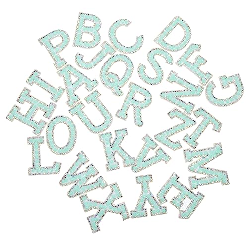 TEHAUX Bling Buchstaben Patches Selbstklebende Stoff Aufnäher Für Kleidung DIY Dekoration Kleidungsreparatur Und Bastelprojekte Perlen Applikationen Für Kreative Designs von TEHAUX