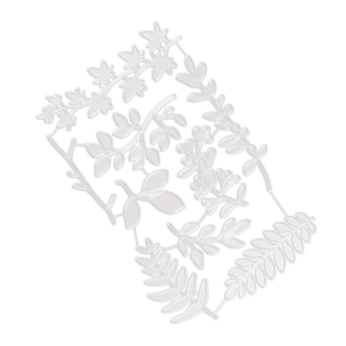 TEHAUX Blumen und Blätter Messerform Schnitte Stanzformen Planke Scrapbooking cutting die Leaf design Scrapbooking-Stanzform Blatt-Design-Stanzform Kohlenstoffstahl Silver von TEHAUX