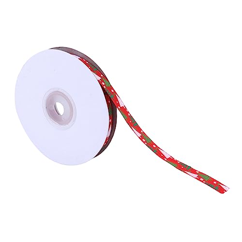 TEHAUX Breites Farbiges Weihnachtsbaum Geschenkband Aus Polyester 25 Yards Auf Rolle Dekoratives Satinband Für Geschenkverpackungen Weihnachten Feiertage Bastelprojekte von TEHAUX