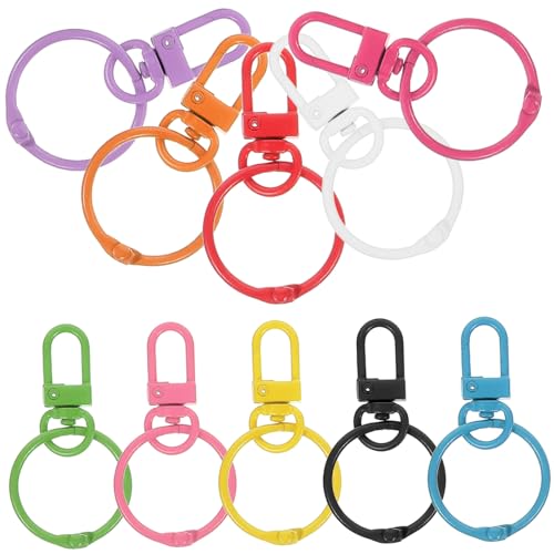 TEHAUX Schlüsselringe Bunte Drehverschluss Schlüsselanhänger Clips Für Handtaschen Diy Zubehör Schlüsselring Ringe Für Bastelarbeiten Taschenhardware Und Schlüsselanhänger Zubehör von TEHAUX