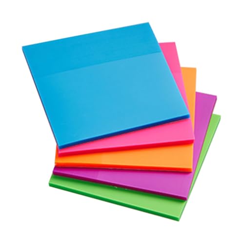 TEHAUX Bunte Haftnotizen Selbstklebende Memo Pads 7 Farben Praktische Notizzettel Für Büro Und Zuhause Wiederverwendbare Notizen Ideal Für To Do Listen Und Erinnerungen von TEHAUX