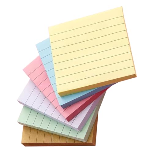 TEHAUX Bunte Haftnotizen Selbstklebende Notizblöcke Pink Und Kraftpapier Tragbare Abreißbare Memo Pads Für Notizen Und Erinnerungen von TEHAUX