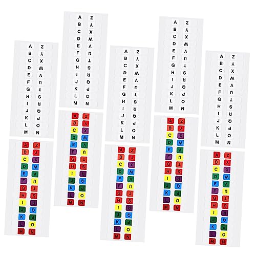 TEHAUX Bunte Indexetiketten Mit Alphabetischen Tabs Selbstklebende Notizmarker Für Notizbücher Und Ordner Haftnotizen Wasserfestem Design von TEHAUX