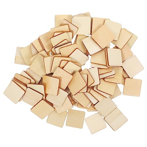 TEHAUX DIY Holzplatten Quadratische Bastelblocks Unvollendete Holzwürfel Für Malen Und Handwerk 30MM Holzstücken Für Kreative Projekte Und Dekoration von TEHAUX