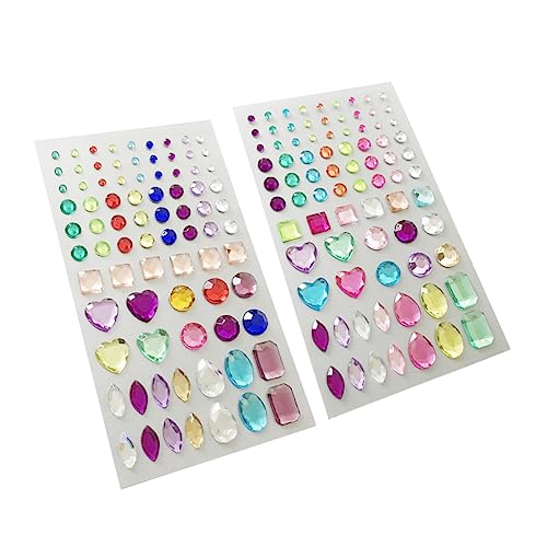 TEHAUX DIY Strass Aufkleber Selbstklebende Sticker Für Handy Bastelarbeiten Und Scrapbooking Bunten Farben Für Kreative Dekorationen von TEHAUX