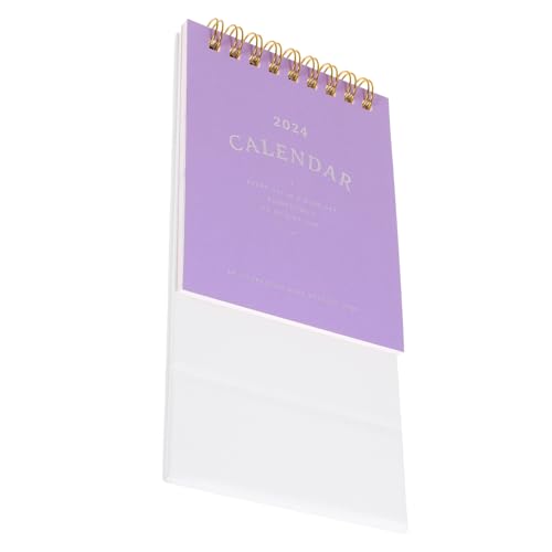 TEHAUX Desktop-Kalender Mini-Kalender 2024 kleiner Stehpult Minikalender 2024 lustiger kalender Heimbüro bürodeko büro dekoration staffelei Tischkalender Kalender beachten Papier Violett TEHAUX Desktop-Kalender Mini-Kalender 2024 kleiner Stehpult Minikalender 2024 lustiger kalender Heimbüro bürodeko büro dekoration staffelei Tischkalender Kalender beachten Papier Violett von TEHAUX
