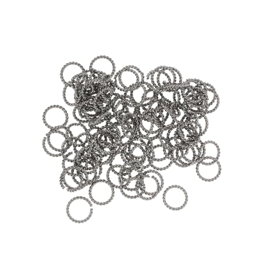 TEHAUX Edelstahl Twisted Jump Rings Für Schmuck Offene Verbindungselemente Drahtstärke Durchmesser Hochwertig Und Langlebig Ideal Für Kreative Schmuckprojekte von TEHAUX