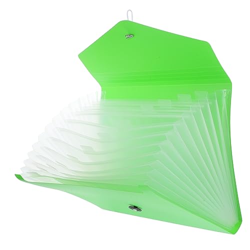 TEHAUX Erweiterbarer Datei-organizer Organizer Zum Ausfüllen Von Dokumenten Magazinbehälter Aus Papier Acordian Aktenverwalter Papierkram Organisator Aktenordner Akkordeon Light Green Pp von TEHAUX