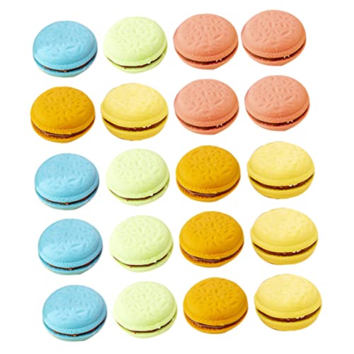 TEHAUX Essensgeschenke 4 Kisten Macaron-radiergummi Kawaii Radiergummi Buntstift Radiergummi Radiergummis Masse Entzückende Radiergummis Schüler Schulbedarf Kind Schreibwaren Karikatur von TEHAUX