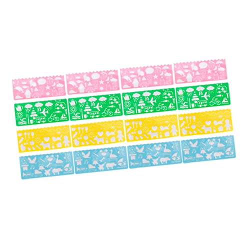 TEHAUX Hohle Malschablonen-Set – 25-teilige Zeichenvorlagen Für Kinder Sicher Und Ideal Zum Basteln Als Wanddekoration TEHAUX Hohle Malschablonen-Set – 25-teilige Zeichenvorlagen Für Kinder Sicher Und Ideal Zum Basteln Als Wanddekoration von TEHAUX