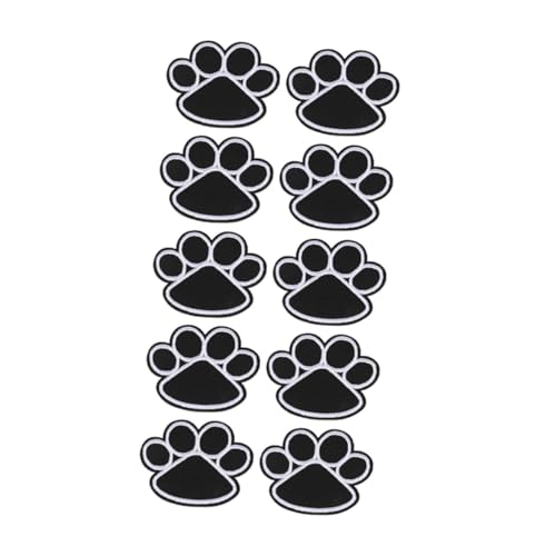 TEHAUX Hundepfoten Aufnäher Stickerei Patches Bunte Cartoon Hunde Pfoten Für Kleidung Rucksäcke Und Bastelprojekte Garment Accessories Stickers von TEHAUX