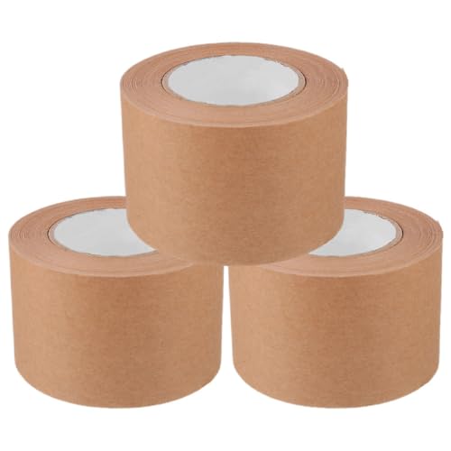 TEHAUX Kraftpapierklebeband Stark Haftendes Verpackungsband Gummiertes Klebeband Für Versand Und 57mm x 30m Wasseraktivierbar Ideal Für Kartonverpackungen von TEHAUX