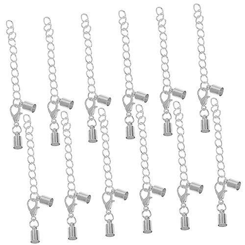 TEHAUX Lobster Clasp Verbinder Für DIY Halsketten Und Armbänder Silberne Verbindungselemente 5mm Durchmesser Ideal Für Handgemachte Schmuckprojekte Zubehör Für von TEHAUX